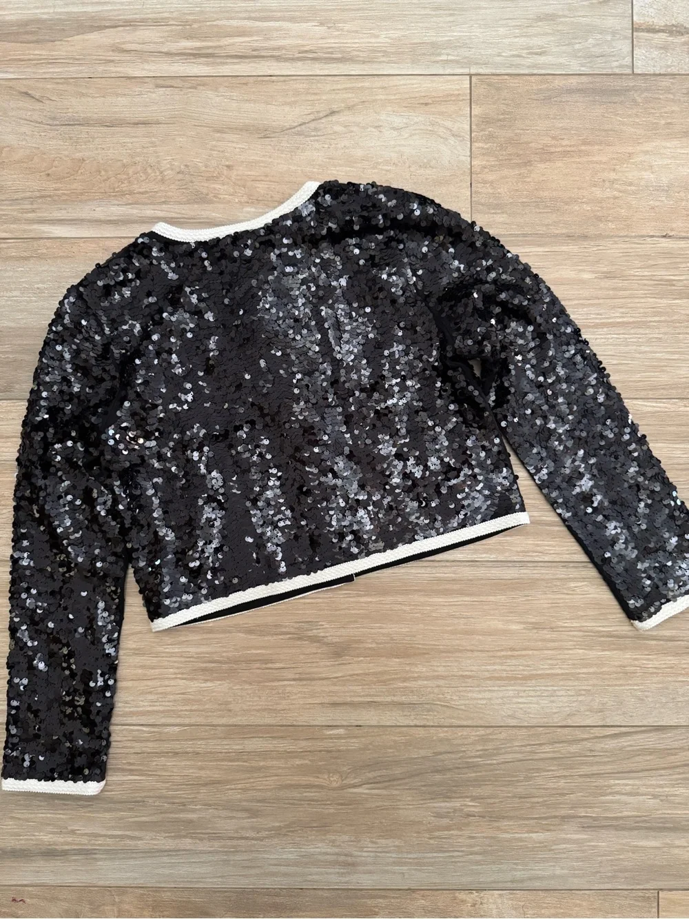 J.Crew Mariner Jersey Lady Jacket with Sequins Size Medium